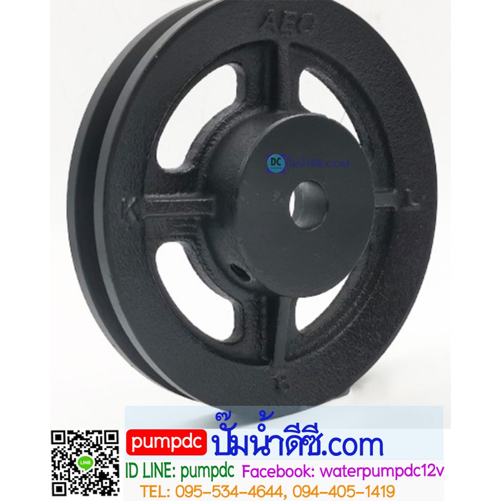 มู่เล่เหล็กหล่อ ร่อง A ขนาด 6" (ขนาด 17mm.)